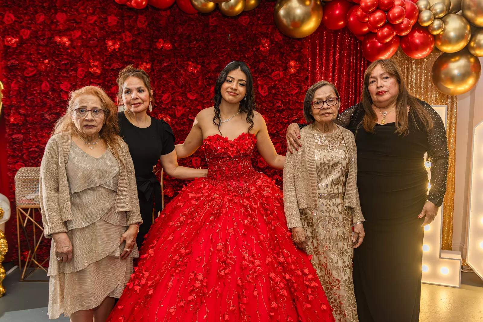 Sweet sixteen portrait and celebration moment