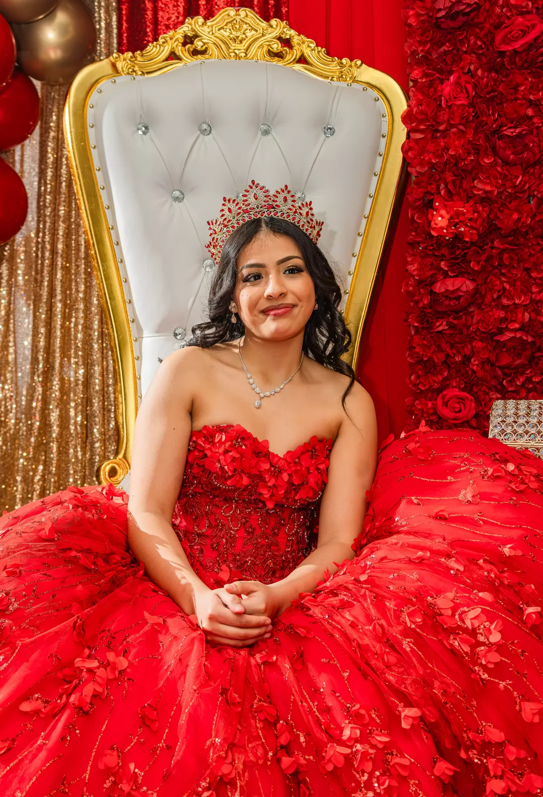 Sweet sixteen portrait and celebration moment