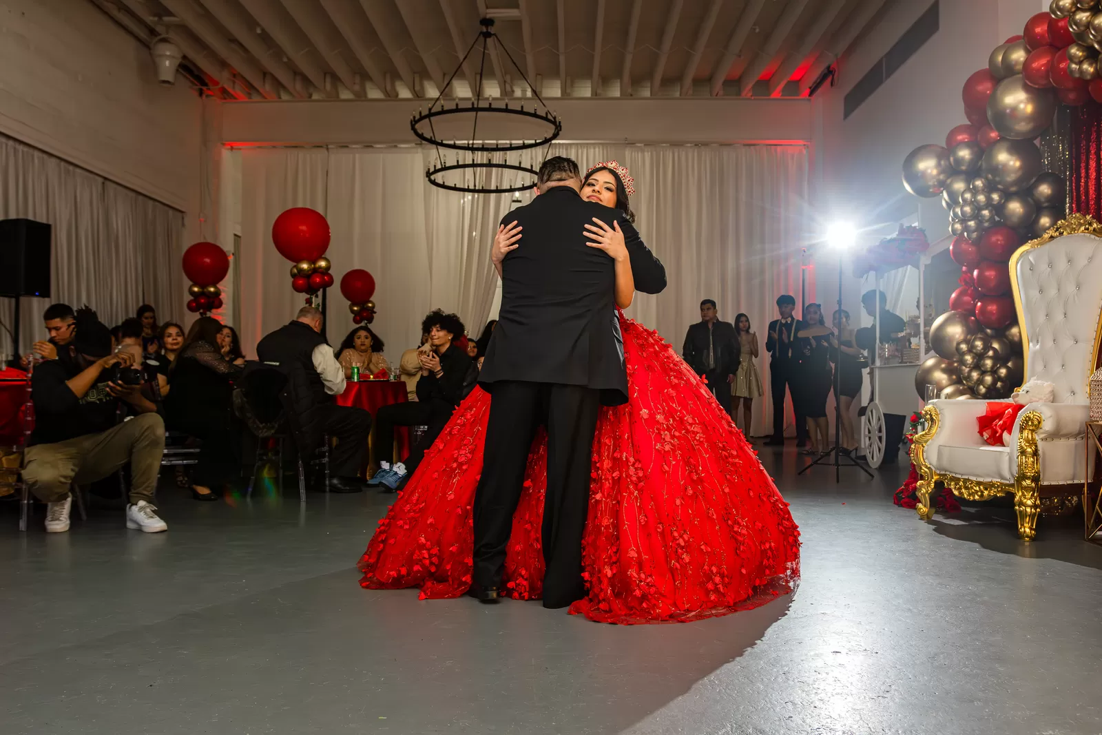 Sweet sixteen portrait and celebration moment