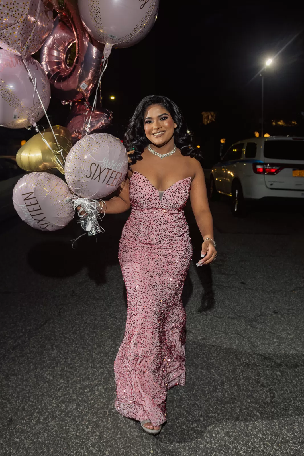 Sweet sixteen portrait and celebration moment