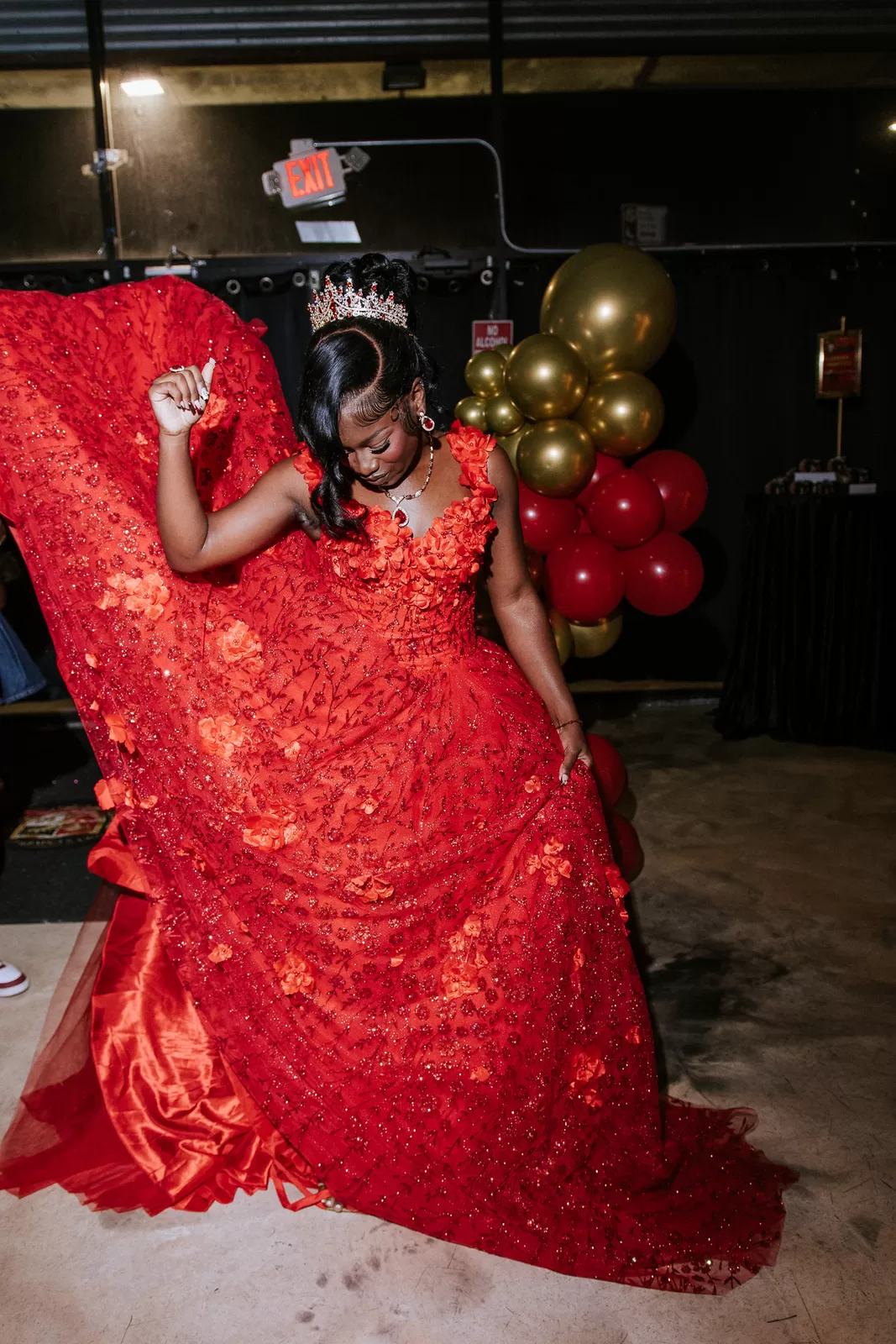 Sweet sixteen portrait and celebration moment