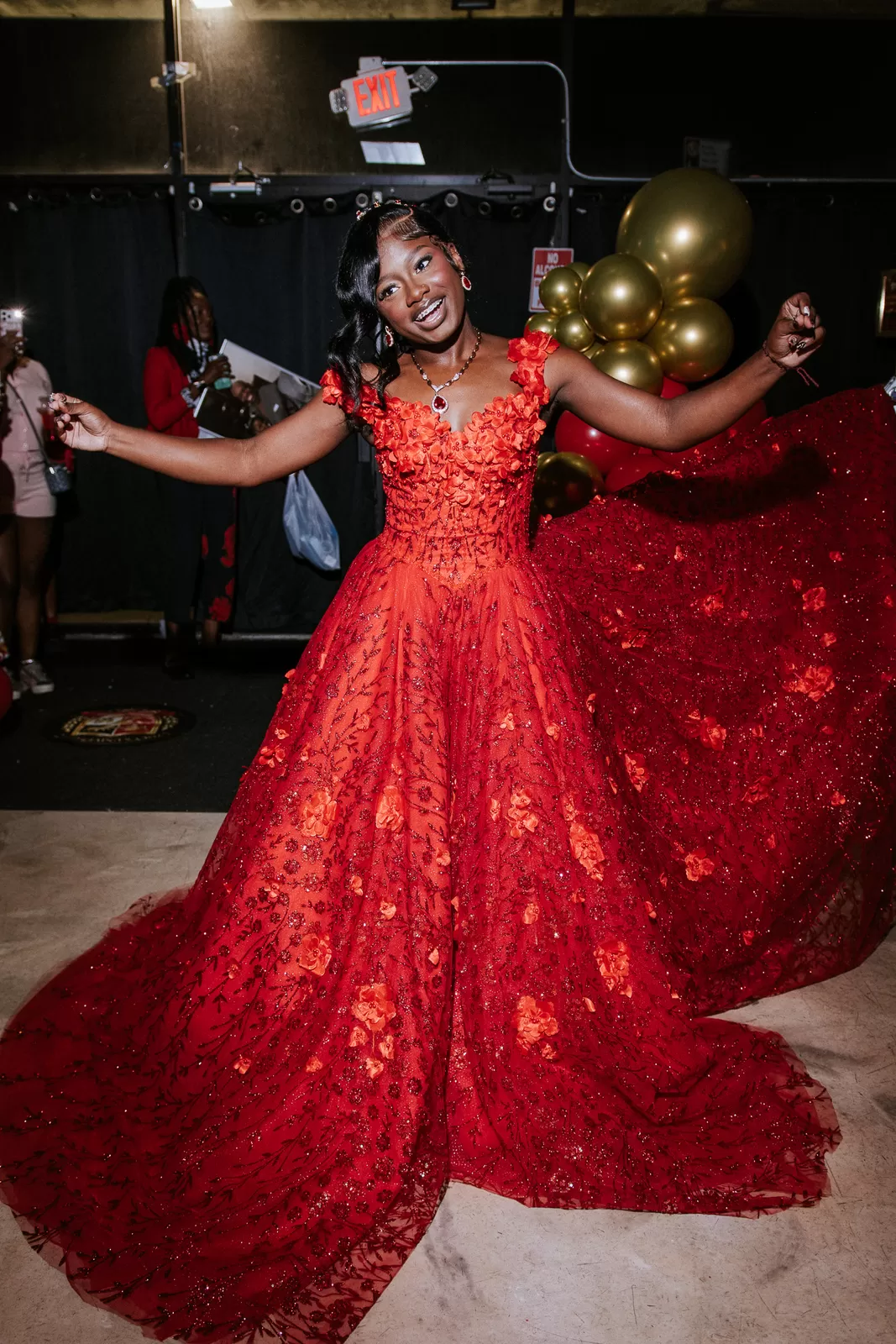 Sweet sixteen portrait and celebration moment