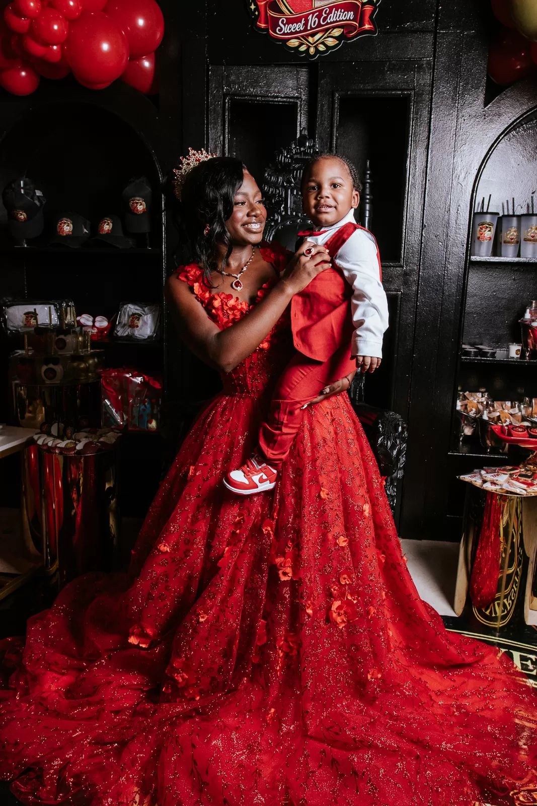 Sweet sixteen portrait and celebration moment